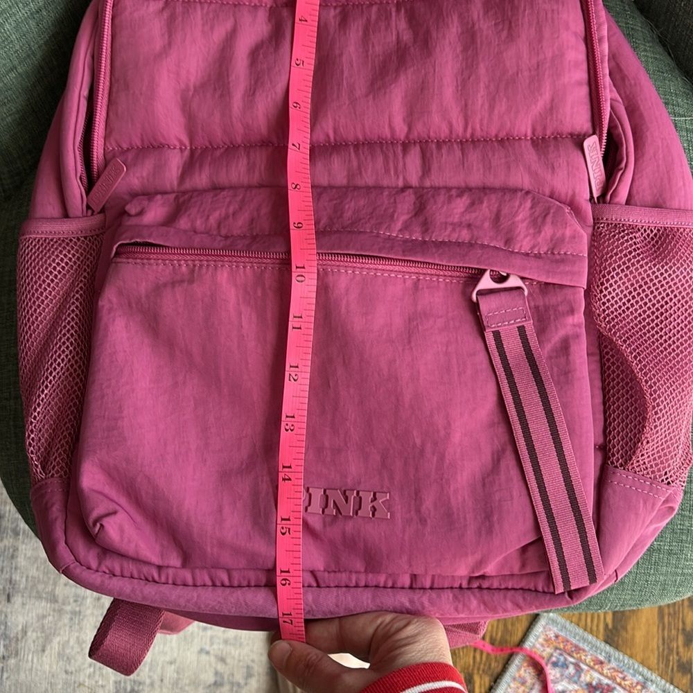 Victoria’s Secret Pink quilted rose my pink Backpack bag travel school NWOT! - Picture 15 of 15